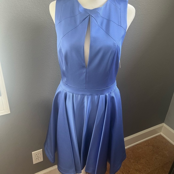 NWT Zac Posen Rosalie Cut Out Dress Blue 8 - Picture 4 of 10
